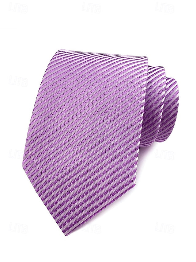 striped satin tie Men's