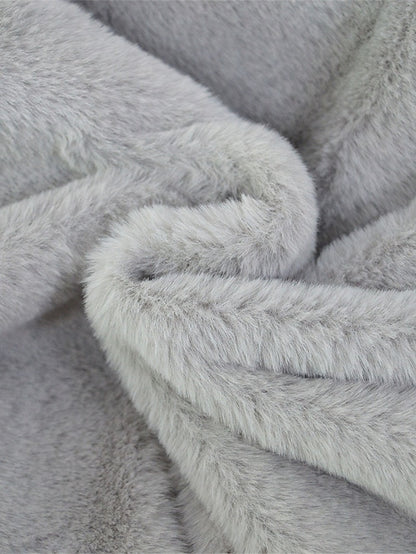 Coat Fleece Fur Lined Faux Warm Pocket Women's Breathable