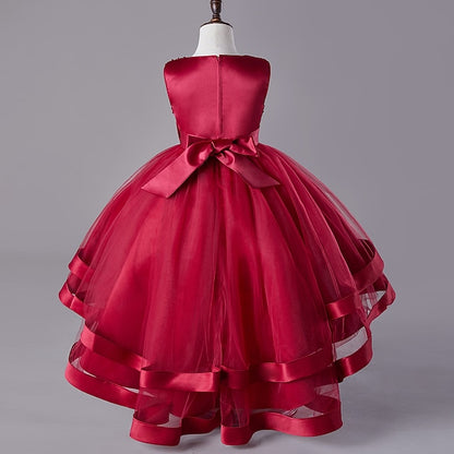 Festival Girls' Dress Party Kids Wedding Sequin Sleeveless