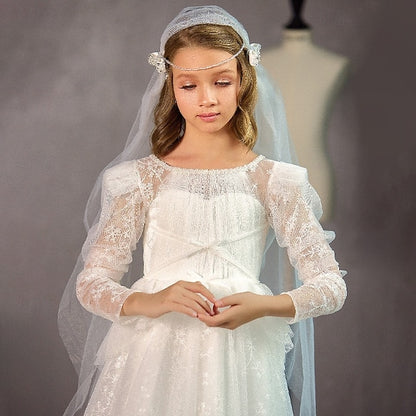 Gown Dress Flower Girl Girls' Princess First Formal