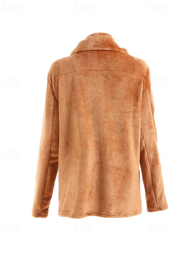 Furs Faux Teddy Warm Women's Coat Comfortable Fur