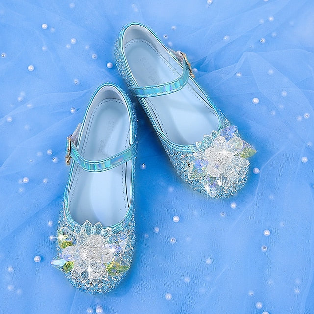 Shoes Girls' PU Princess Portable Flats Leather Walking