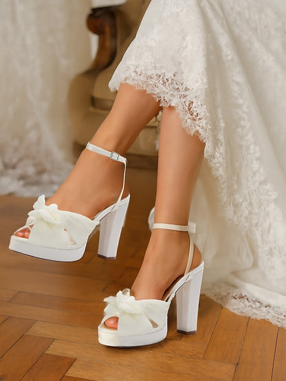 with Women's Ankle High Platform Strap Sandals Heel White