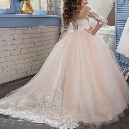 First Girls' Princess Communion Flower Dress Girl