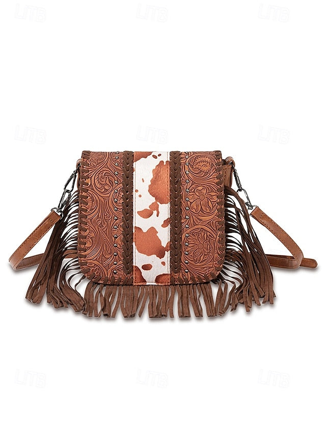 Faux Leather Women's Shoulder Multi-Pocket - Crossbody Bag