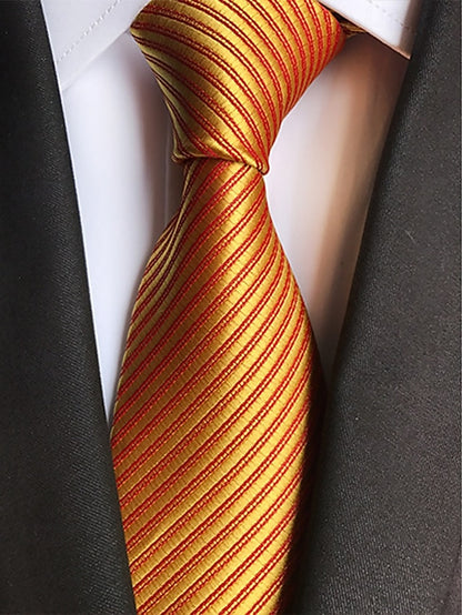striped satin tie Men's
