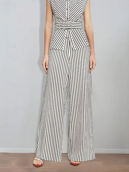 Print of Bride Two Mother Piece the Pantsuit Striped