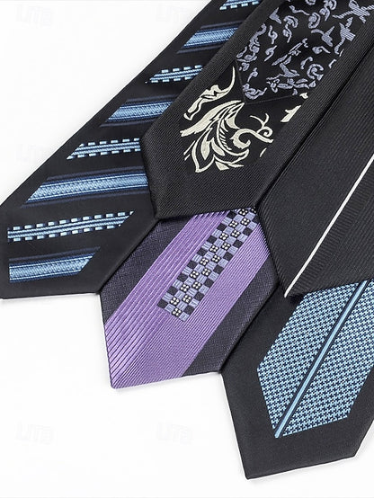 Tie - 6cm Men's Stripe Positioning Narrow Pattern