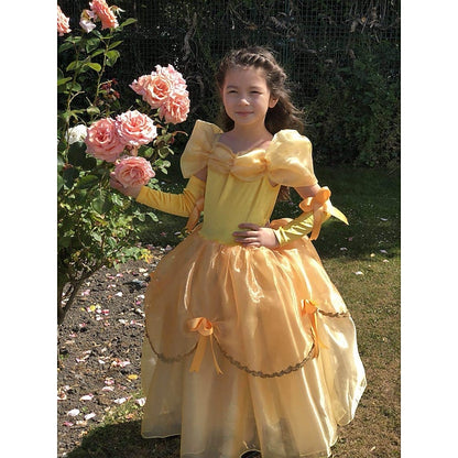 Dress with Off Belle Flower Girl's Gloves Princess