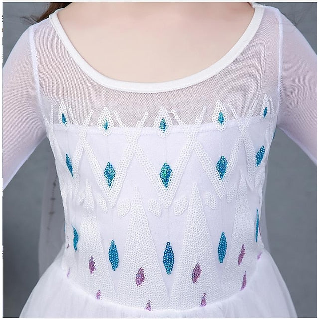 Flower Movie Girl Cosplay Dress Girls' Princess Elsa