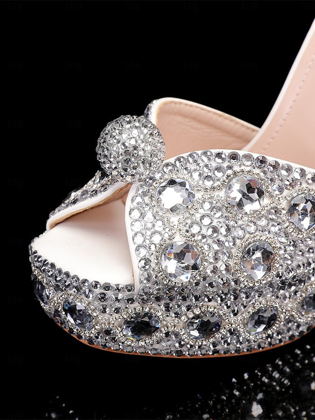 with Sandals Women's Glamorous Platform Crystal-Embellished