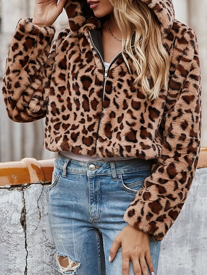 Comfortable Coat Hoodie Faux Warm Women's Fur Jacket