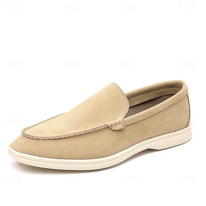 – Slip-On Loafers Blue Casual Faux Light Breathable Men's