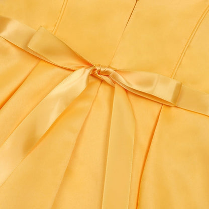 Color Kids Party Dress Sleeveless Solid Formal Girls'