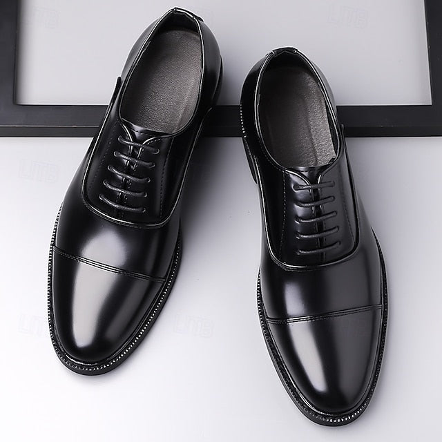 Cap-Toe Brown Classic Men's Oxford Shoes Design –