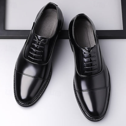 Cap-Toe Brown Classic Men's Oxford Shoes Design –