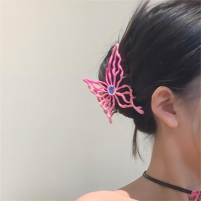 Pince à cheveux pour chignon papillon géométrique