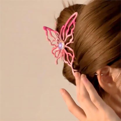 Pince à cheveux pour chignon papillon géométrique