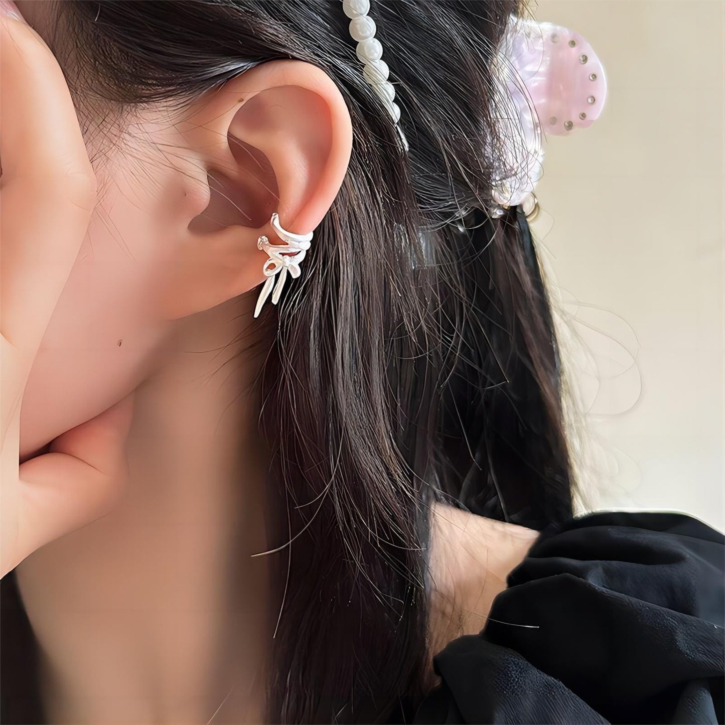 Ribbon Ear Wrap Earrings