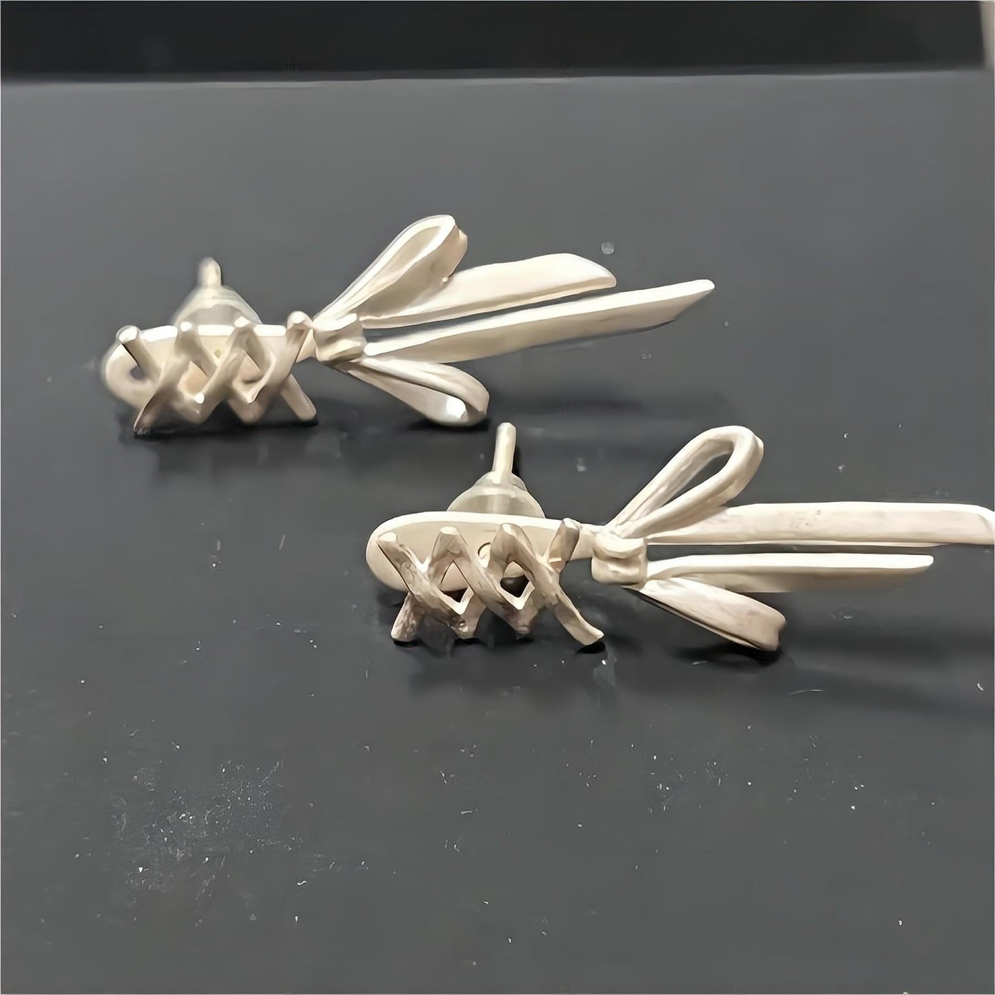 Geometric Ribbon Earrings