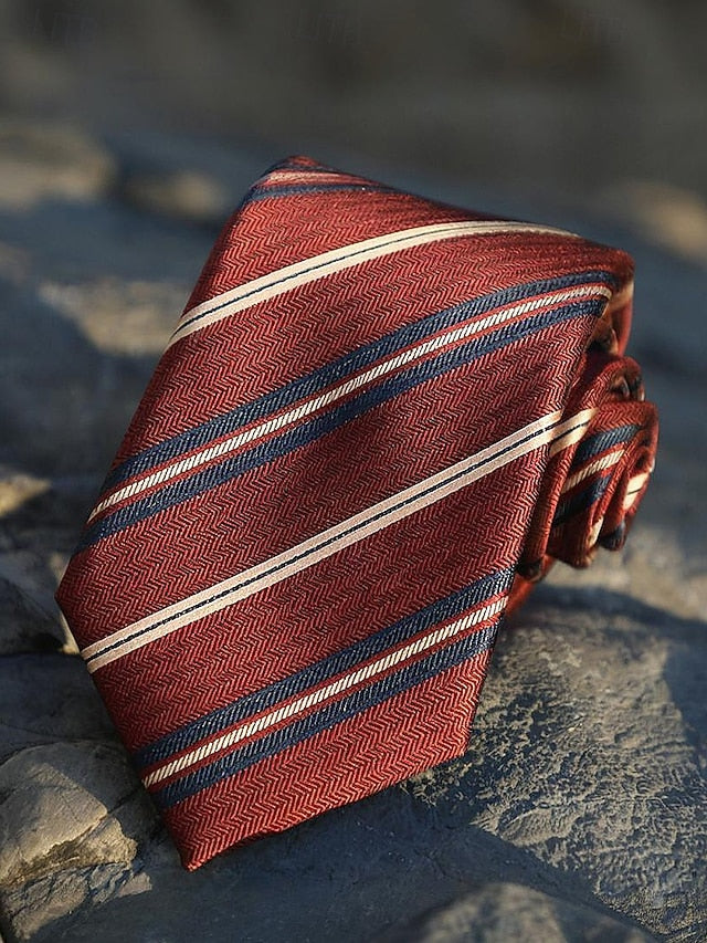 Striped Silk Tie Necktie Paisley and Men's Classic