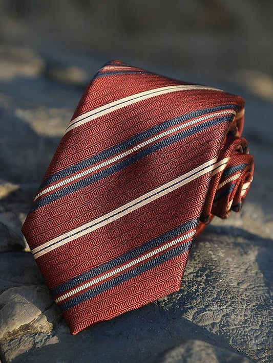 Striped Silk Tie Necktie Paisley and Men's Classic
