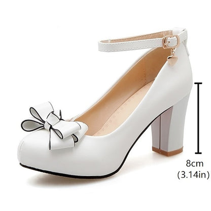 Lolita Girls' Daily Shoes PU Heels Heel Cosplay