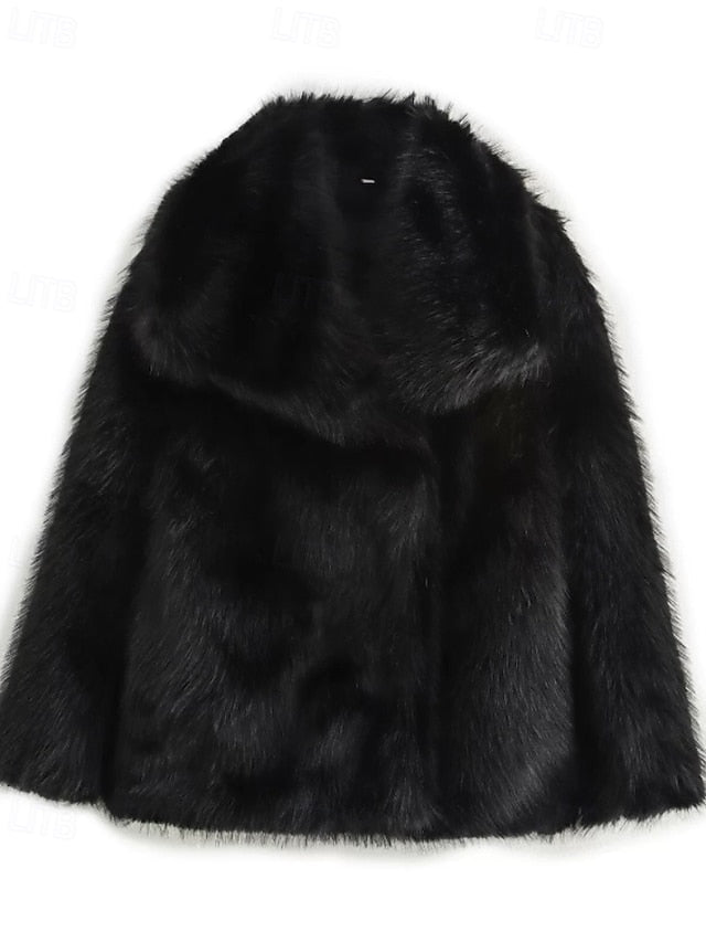 Women's Leathers Warm Comfortable Coat Fur Faux Furs
