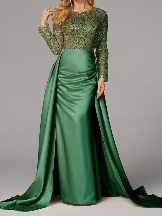 Carnival Masquerade Mermaid Evening Elegant Floor Dress Gown