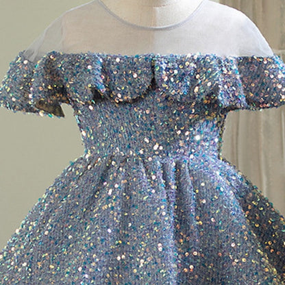 Flower Party Dress Gown Evening Girls' Girl