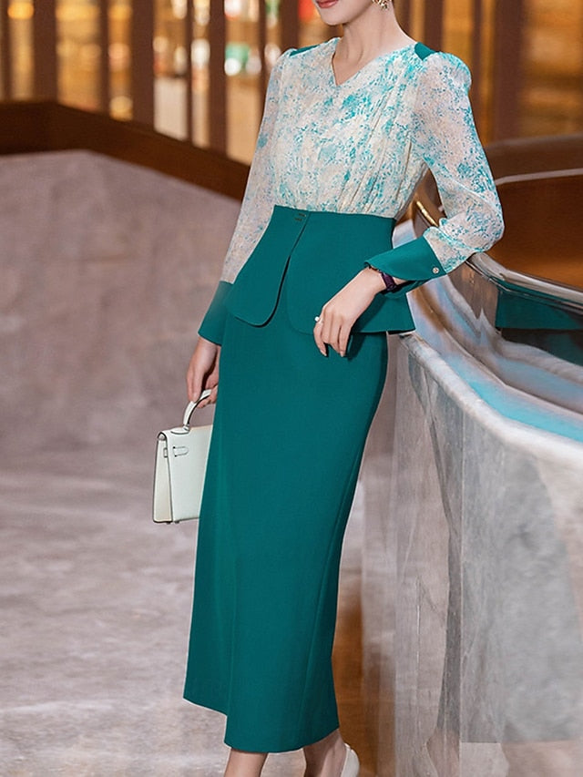 Formal Bride Mother of Sets Elegant Two Dress Piece the