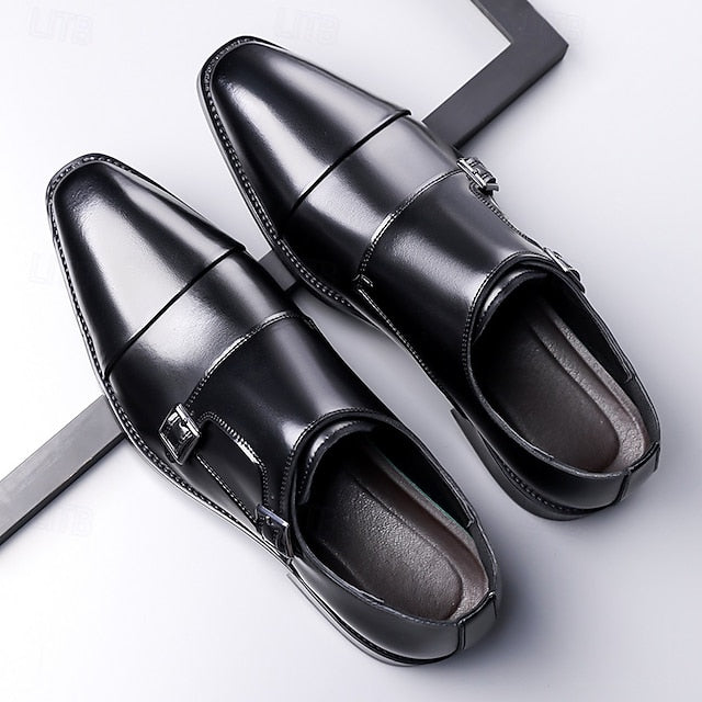 Double Monk Strap – Elegant Shoes Leather Men's