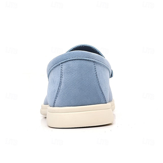 – Slip-On Loafers Blue Casual Faux Light Breathable Men's