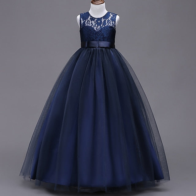 Girls' Flower Girl Party Dress Evening Gown