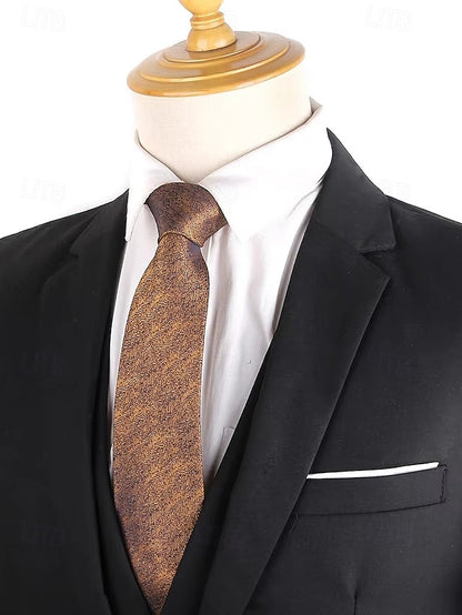 – Christmas Men's Stylish Herringbone Polyester Tie