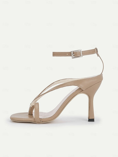 Stiletto White Women's Elegant Sandals – Strappy