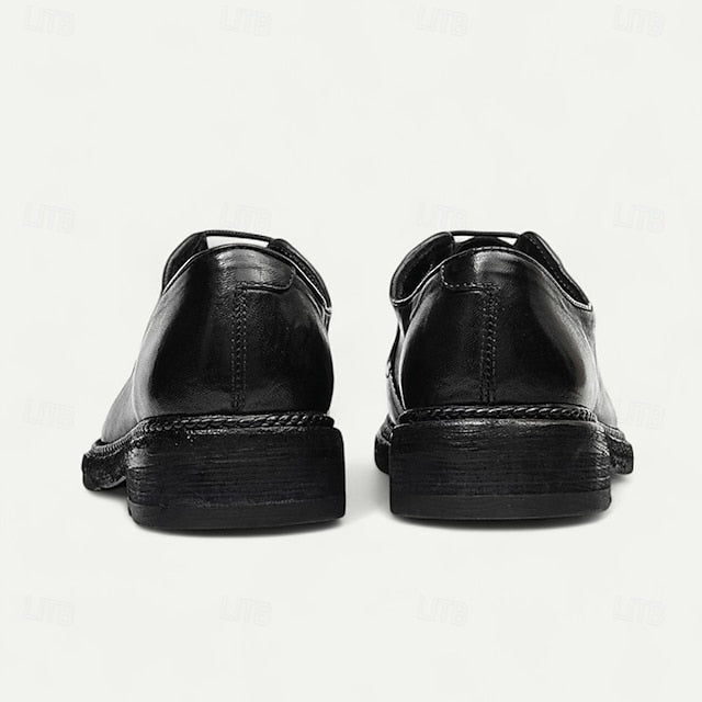 Men's Shoes Welt with Goodyear Tan Clean Leather Derby and