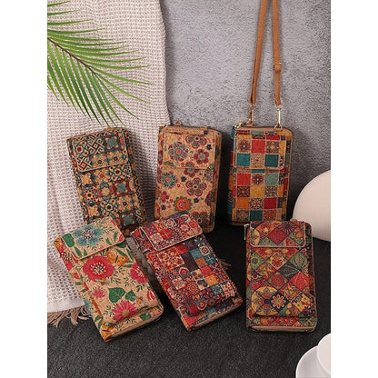 Women’s Boho Vintage Bag with Adjustable Crossbody Phone