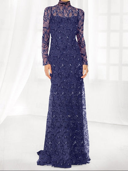 Simple Mother Elegant Column of Dress Bride / the Sheath