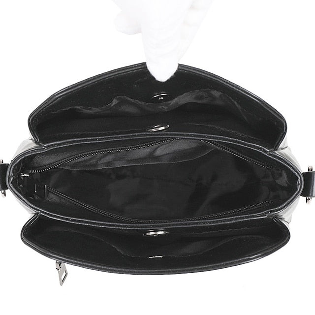 Leather Red Faux – Crossbody Bag Women's Small Minimalist