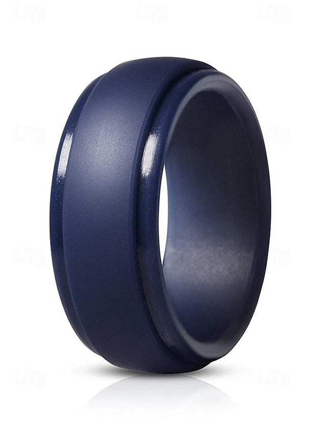 Ring – Matte Silicone Durable Men Comfortable Black for