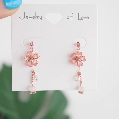 Cherry Blossom Dangle Earrings