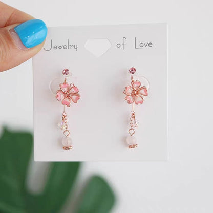 Cherry Blossom Dangle Earrings