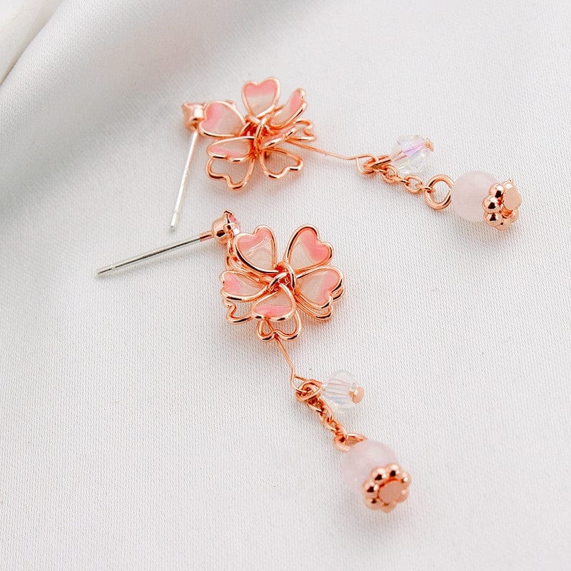 Cherry Blossom Dangle Earrings