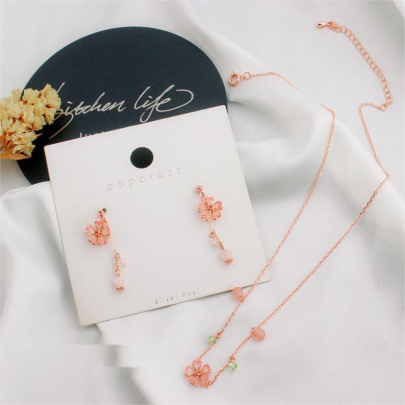 Cherry Blossom Dangle Earrings