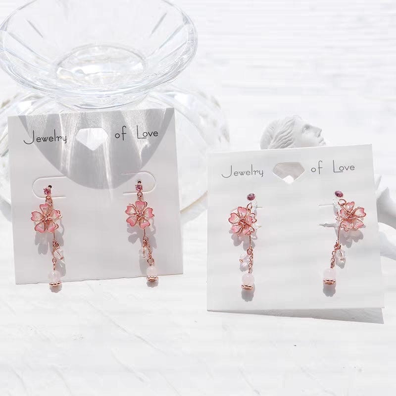 Cherry Blossom Dangle Earrings