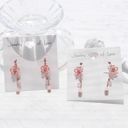 Cherry Blossom Dangle Earrings