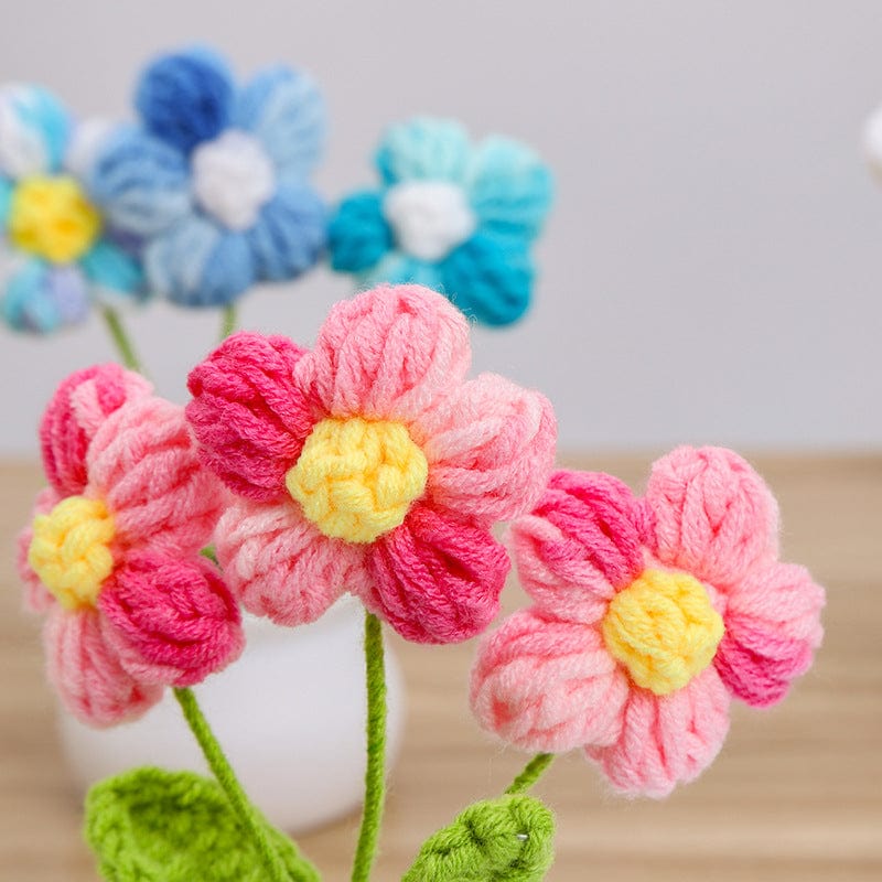 Fleur de marguerite au crochet faite à la main