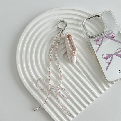 Handmade Bead Pearl Theatrical Phone Strap