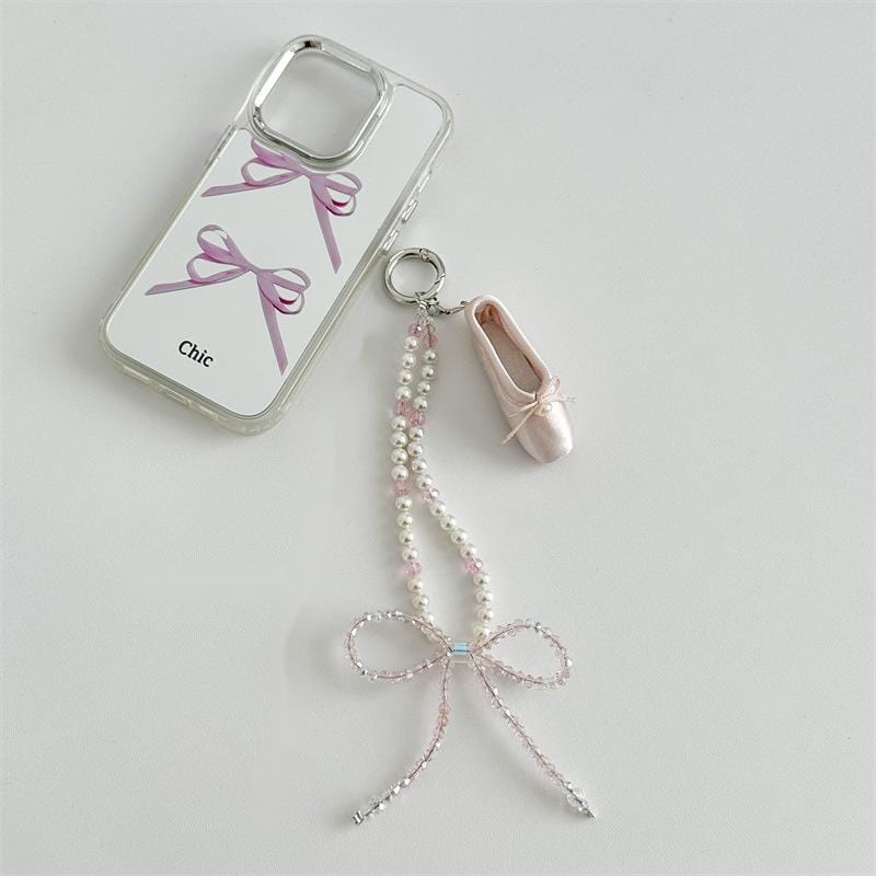 Handmade Bead Pearl Theatrical Phone Strap